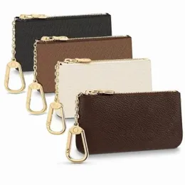 4色のレザーは高品質のファッション古典的な女性のキーホルダーコイン財布小革のキー財布