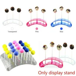 Outros Bakeware de 20 buracos de 20 orifícios de arco transparente Lollipop Stand Candy Candy Presente Diy Chocolate Cake Tool Kitchen AcceSerries Gadgets