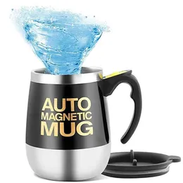 Tassen Rührer Kaffeetasse Selbstrührend Auto Mix Bier Elektrische Edelstahl Wasserflasche Outdoor Reise Trinkgeschirr Umweltfreundlich 210409