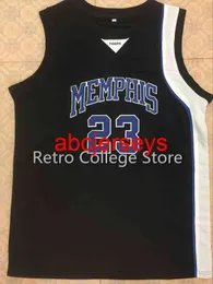 23 Derrick Rose Tigers Białe niebieskie czarne koszulka do koszykówki zszyta niestandardowa dowolna nazwa numeru koszulki ncaa xs-6xl
