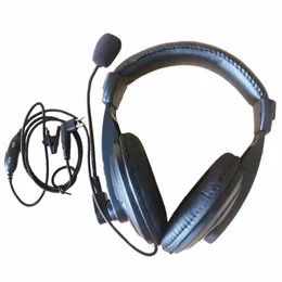 2pin över huvud headset hörlurar BOOM W / VOX PTT MIC hörlurs hörlurar för Motorola Radio P040 P080 P100 DTR550 DTR 650 DTR410 LTS2000 PRO1150 PRO 2150 PRO3150