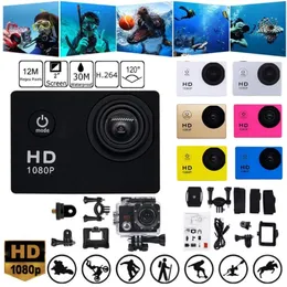 アクションカメラ12mp HD 1080P 32GB 1.5インチ140D水中防水ミニDVヘルメットビデオレコーディングカメラスポーツビデオカメラ