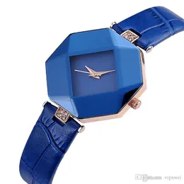 우아한 여성 패션 라인 석 시계 불규칙한 케이스 쥬얼리 소녀 쿼츠 시계 연인을위한 여성 시계 럭셔리 방수 선물