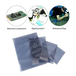 1000pcs Anti Static Shielding Bag ESD Anti-static Instrument Pack Pouches Vattentät Självtätning Antistatisk väska