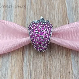 DIY encantos para conjuntos de jóias fazendo kit material de morango encanto Pandora 925 esterlina prata mãe pulseiras mulheres pulseiras cadeia pingente pingente de pingente 791899czr