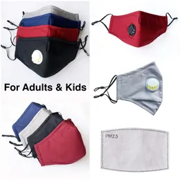 DHL Designer Kids/Adult Cotton Cloth PM2.5 Anti-dust Mask Non-Woven Fabric Washable Children Cartoon Masks