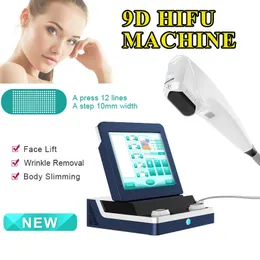 9D HIFU Face Lifting Body Slimming Machine A Tryck på 11 Lines Skönhetsmaskiner