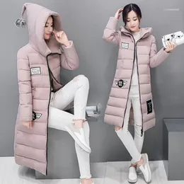 Women's Down & Parkas Winter Jacket Long Thick Female Hooded Cotton Padded Coat Women Outerwear LX8281