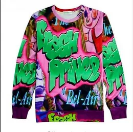 2021 New Fresh Prince of Bel Air Will Smith 3D Sweatshirt Long Sleeve Hoodies Crewneck Hiphop Pullovers Passit Tops