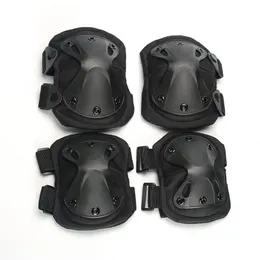 4 pezzi/set ciclismo protezioni tattiche protezioni ginocchio gomito polso protezioni protezione di sicurezza per caccia sportiva all'aria aperta per adulti