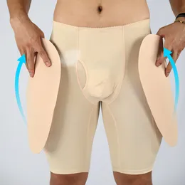 Mężczyźni Plus S-6XL Enhancer Sexy Tummy Control Majtki Lifter Body Shaper Bielizna Hip Fałszywy pośladki