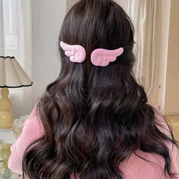 Angel Wing Haarnadel Damen Niedliche Haarschmuck Haarspange Haarspange Rosa Plüsch Wings Barrettes Haargriffe Süße Haarspalte Kopfschmuck