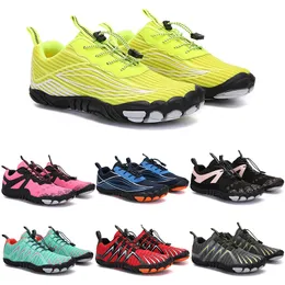 2021 Four Seasons Five Fingers Sports Shoes Mountaineering Net Extreme Simple Running、Cycling、Hiking、Green Pink Black Rock Climbing 35-45 NineTy Eight