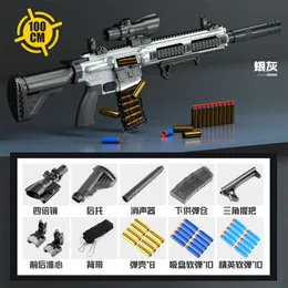 M416 라이플 권총 쉘 촬영 수동 소프트 글 머리 기저 장난감 총 발사 블래스터 성인 어린이 CS 싸우는 소년 생일 선물