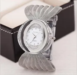 Newest Arrival Luxurious Ladies Wristwatch Eliptical Dial Wide Silver Mesh Bracelet Watch Womens Fashion Watches Quartz Wristwatches