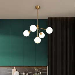 Nordic Led Gold Lustre Ceiling Chandelier Lighting Decoration For Living Dining Room Bedroom Hanging Pendant Lamp Indoor Fixture Lamps