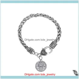 Charm JewelryCharm Bracelets 태양 부적의 Dawapara Pentacle Key Solomon 팔찌 펄스 라스 Para Hombre Drop Delivery 2021 Fexmv