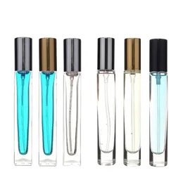 Mini Refillable Perfumy Spray Butelka Szkło Przezroczyste 10ml Atomizer Przenośne Podróż Puste Kosmetyczne Pojemnik Essential Oil Butelki SN3347