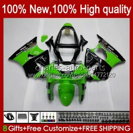 Moto Ciało dla Kawasaki Ninja ZX-6R 600CC ZX-636 ZX600 1998-1999 Bodywork 16NO.15 ZX 636 600 C CC 6 R 6R ZX6R 98 99 ZX-600 ZX600CC ZX636 1999 1999 Zestaw Goryningowy Zielony