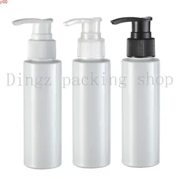 100ml Shampoo Pump Pump Pumps Bianco cosmetico PET PET Bottiglia di imballaggio con dispenser liquido nero Soap Doccia Gelgood Qty