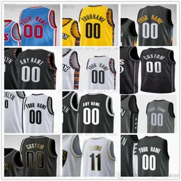 Niestandardowa drukowana koszykówka 13 Harten 7 Kevin 11 Kyrie Durant Irving Spencer Dinwiddie Joe Harris Blake Griffin Jeff Green Landry Shamet Deantre Bruce Brown Jerseys