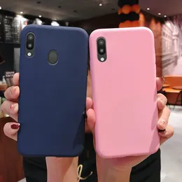 Ricestate Solid Candy Silicone Soft Cases For Samsung Galaxy M10 M20 A10 A30 A50 A40 A70 M30 S7 S8 S9 S10 A6 A8 Plus 2018 Case