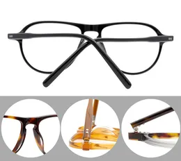 Frames Brand Men Eyeglasses Frames Myopia Optical Glasses Frame Women Jasper Black Big Spectacle Frames Blonde Eyewear for Prescription L