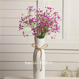 Flores decorativas grinaldas 100 cabeças artificial Falso Baby's Breath Gypophila Wedding Decoration Birthday DIY PO Props Flower Branch