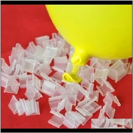 100pcs lateks balon pvc balonlar Sızdırmaz Kelepçeler Toplar Aksesuarlar Klip Balon Düğmeleri Parti Malzemeleri Mağaza WVWRJ JYQEL