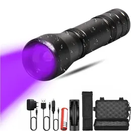 2022 NEUE LED UV-Ultraviolett-Taschenlampe mit Zoom-Funktion, Mini-Schwarzlicht-Haustier-Urinflecken-Detektor, Skorpion-Jagd-Taschenlampen, Taschenlampen