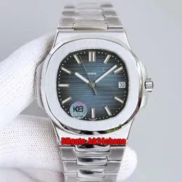 8 Стили высококачественные часы K6F 40x9 мм Nautilus 5711/1A 010 Cal.324 Автоматические мужские часы часы Blue Dial Bracelet Bracelet Gents Спортивные наручные часы