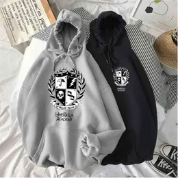 Paraply Academy Hoodies Women Men Harajuku Winter Warm Diego Cha-Cha Graphic Streetwear Unisex Fashion Top Sweatshirts Male 210909