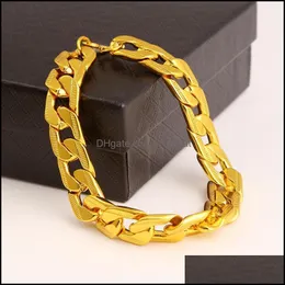 Link JewelryLink Chain Braclets Gold Bracelet Mens Stainless Steel Sercled على هدايا الهيب هوب هوب الهدايا لرجل Aessories قطرة الجملة