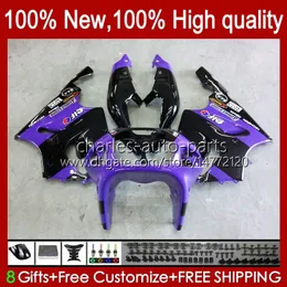 OEM purple black new Body For KAWASAKI NINJA ZX7R ZX750 1996 1997 1998 1999 2000 2001 2002 2003 Bodyworks 28HC.81 ZX 7 R ZX 750 ZX 7R ZX-750 ZX-7R 96 97 98 99 00 01 02 03 Fairing