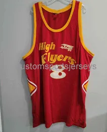 Nya 1978 High Flyers #8 Rucker Throwback Jersey XS-5XL.6XL Stitched Basketball Tröjor Retro NCAA