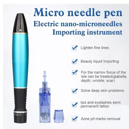 2021 Wireless Derma Pen Eletric Nano-microneedles Importing Beauty Equipment for Skin Rejuvenation and Lifting Anti Wrinkle Treatment