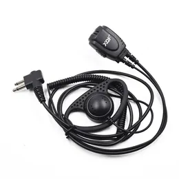 XQF 2安全ピンガードクリップイヤホンEarpiece Ptt Microphone for Walkie自動車トーキーGP300 GP3688 CP200ポータブルラジオDP1400