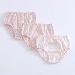 3 Pcs Briefs Kids Meninas Underwear Algodão Crianças Bottom Sleepwear Breathabe Calcinhas para Adolescentes Criança Bebê Precina 210622