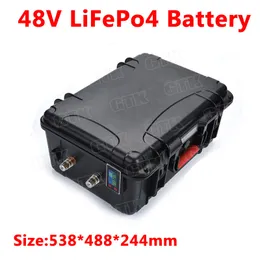 48V 80AH 100AH ​​120AH 150AH LIFEPO4 LITIUM Batteripaket med BMS för 1500W 5000W husbil Electric Car Solar Energy 10Acharger