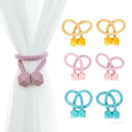 Magnetic Curtain Tieback Buckle Clip Curtain Tieback Polyester Decorative Home Accessorie 11 colors T500851