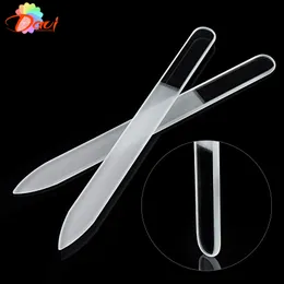 10Pcs/lot New Transparent Glass Nail File and Translucent Durable Crystal nail Art Care Files Tool