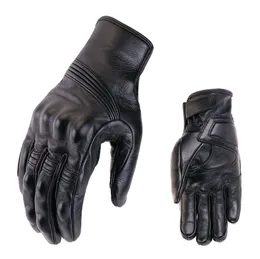 Leather Motorcycle Gloves Sheepskin Glove Protective Gears Touch Function Motorbike Motocross Bike Racing cycling driving