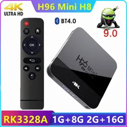 H96 Mini H8 Android 9. 0 TV Box 2GB 16GB RK3228A Quad Core 2.4G 5G Dual Band Wifi BT4.0 4K 1GB 8GB Smart Media Player