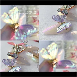 Craft Tools Arts Crafts Gifts Home Gardenresin Aessories Flying Butterflie Agile Years Metamorphosis Manicure Butterfly Jewelry In The Twi