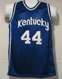 Dan Issel＃44 Kentucky Wildcats 1968-70 White Bule Retro Basketball Jersey Mens Stitched Custom Any Number Name Name Jerseys