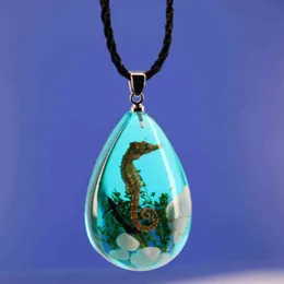 1 sztuk Seahorse Charms Brelok Biżuteria Letni Prezent Seahorse Naszyjnik Wisiorek G1206