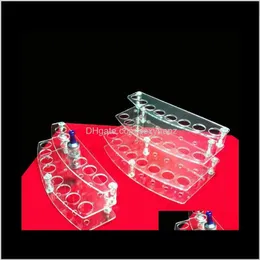 Andra förpackningssmycken Drop Delivery 2021 Transparent Acrylic Electronic Display Stand Cigarett Löstagbart EGO Batteri Atomizer E Liquid