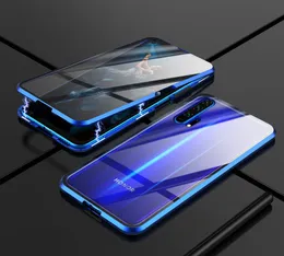 Tempered Glass Cases for Xiaomi Redmi Note 8 8T Cover & Screen Protector for Xiomi Redmi Note 8 Pro Case Magnetic Metal Bumper