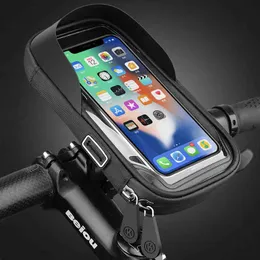 Untoom Waterproof Bike Bicycle Mount Bag Case Motorcycle Handlebar Holder Stand 4.5-6.4 Inch Mobile Cell Phones