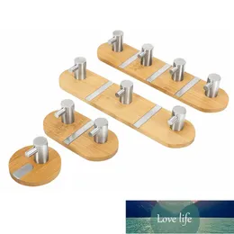 Bamboo Stainless Steel Wall Hook Self Adhesive Sticky Hanging Hook for Coat Key Bags Kitchen Bathroom Storage Holder Rack Factory price expert design Quality Latest